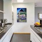 Epic Art 'New Orleans Mardigras At Cafe Du Mounde'  by ADEL Acrylic Glass Wall Art,24x36