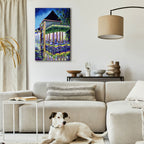 Epic Art 'New Orleans Mardigras At Cafe Du Mounde'  by ADEL Acrylic Glass Wall Art,24x36