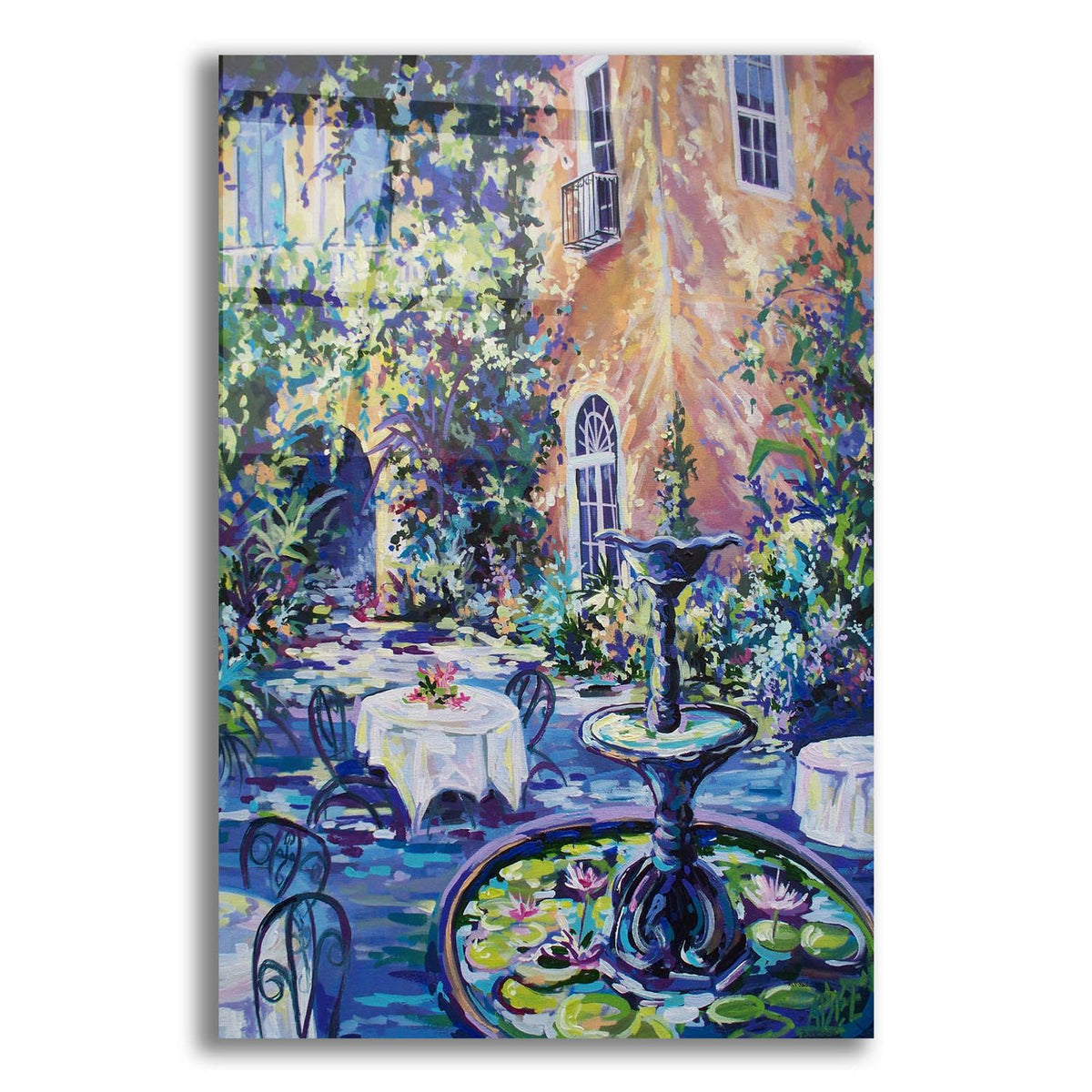 Courtyard New Orleans by ADEL acrylic glass wall art