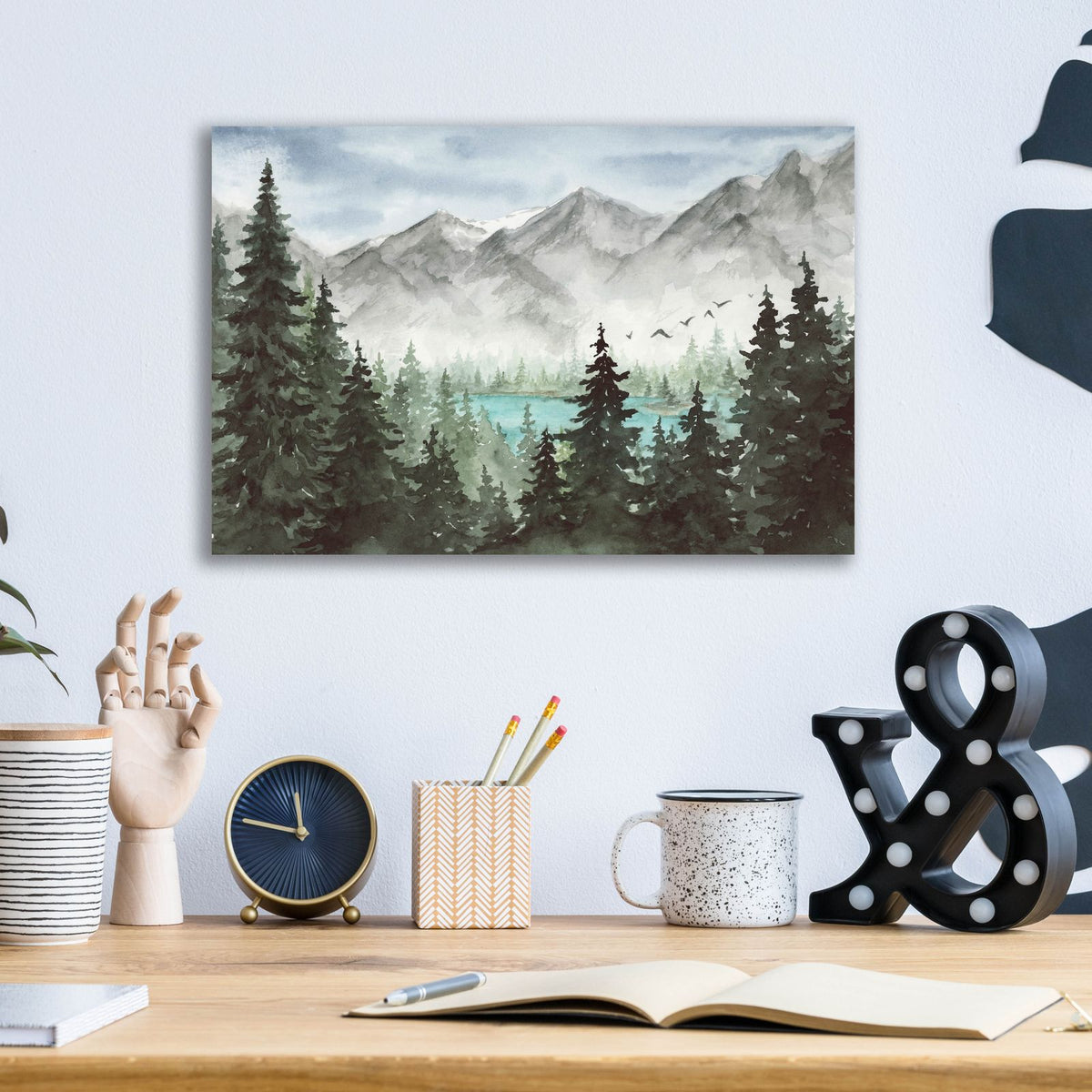 Where The Lake Waits by Anika Goodhue - 16x12 acrylic wall art in a room