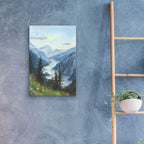 Weaving Through The Mountains by Anika Goodhue - 16x24 acrylic wall art in a room