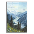 Weaving Through The Mountains by Anika Goodhue acrylic glass wall art