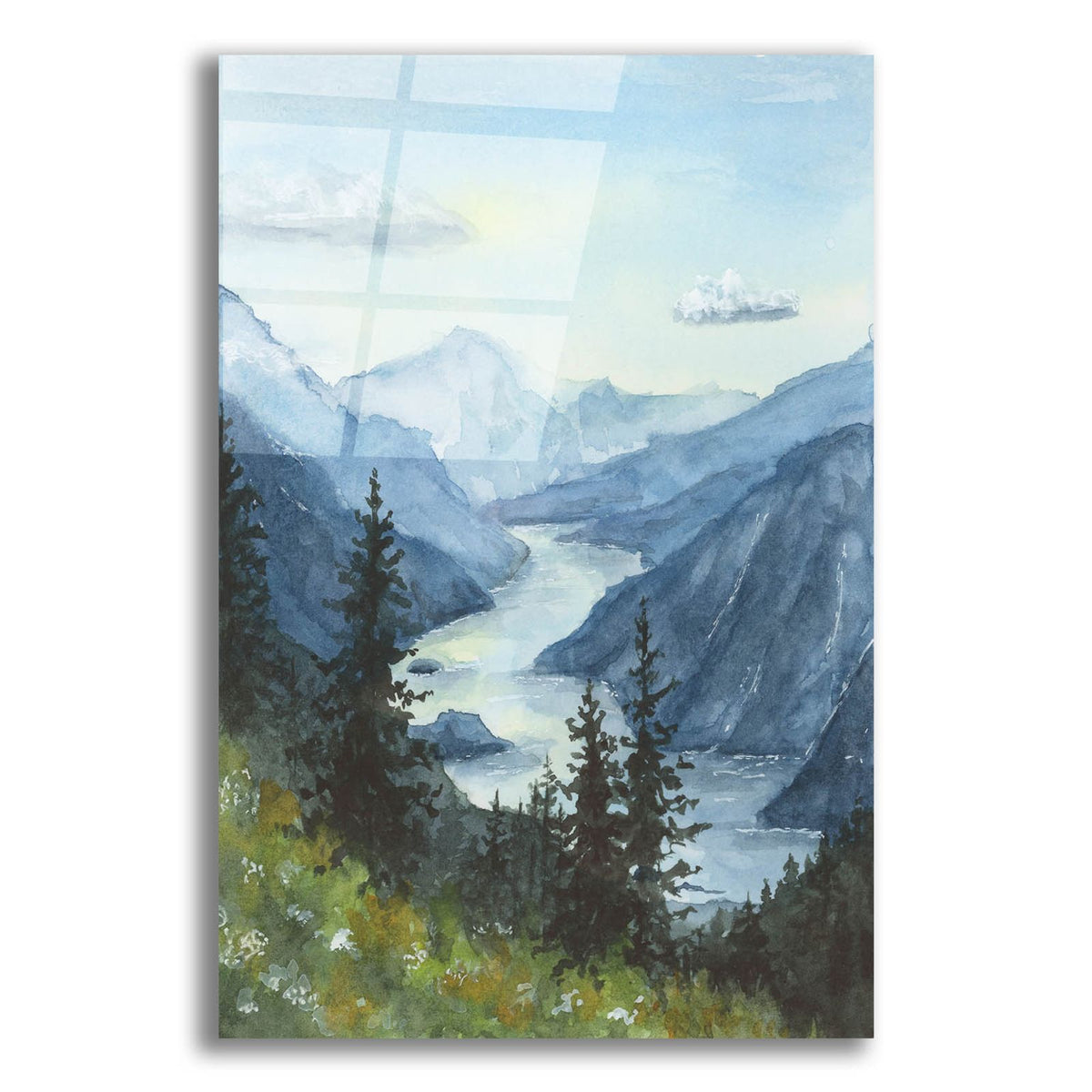 Weaving Through The Mountains by Anika Goodhue acrylic glass wall art