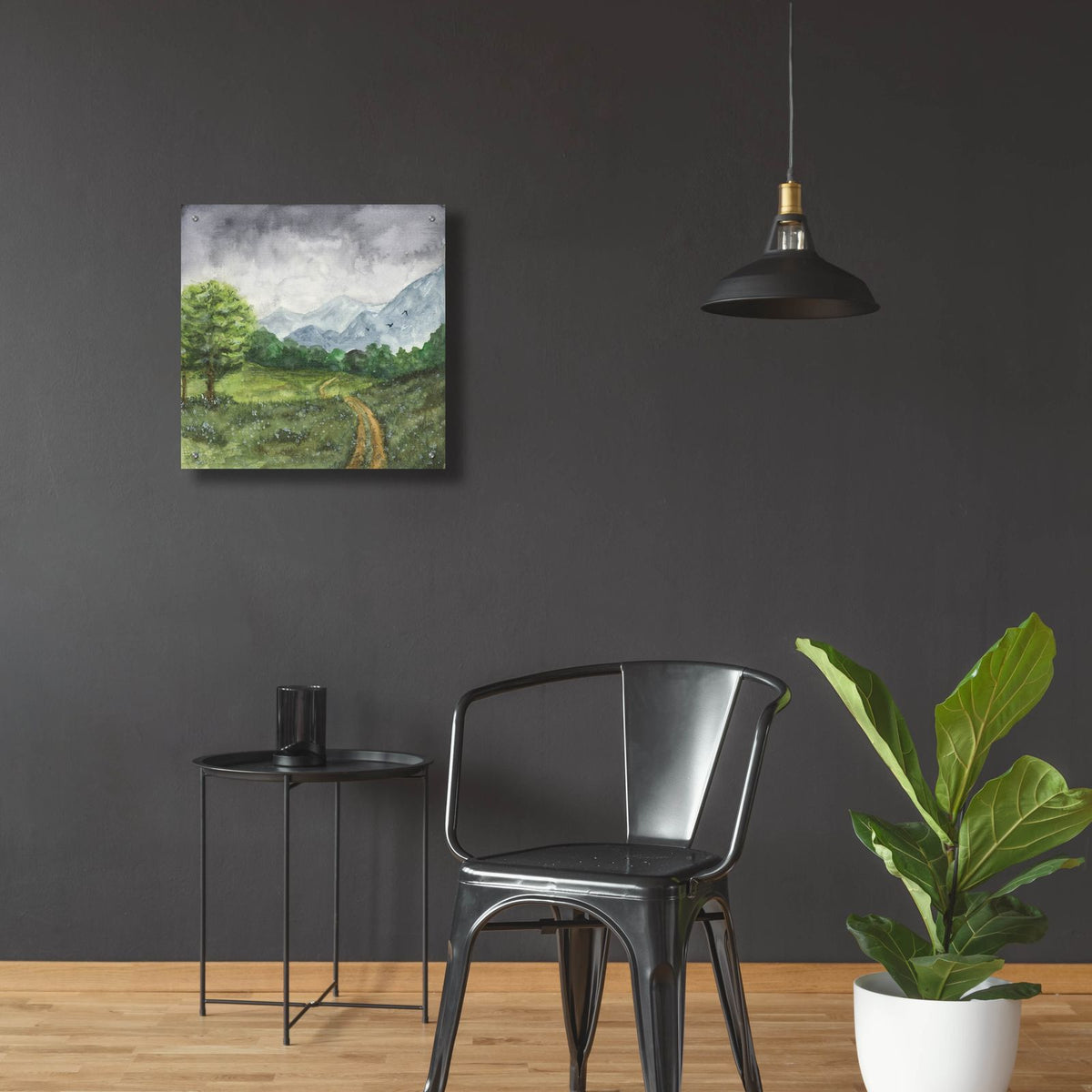 Path To The Mountains I - Mini Series by Anika Goodhue - 24x24 acrylic wall art in a room