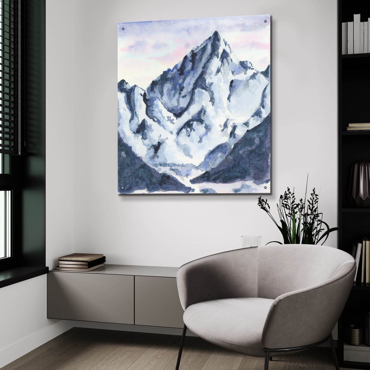 Mountains For Mama by Anika Goodhue - 36x36 acrylic wall art in a room