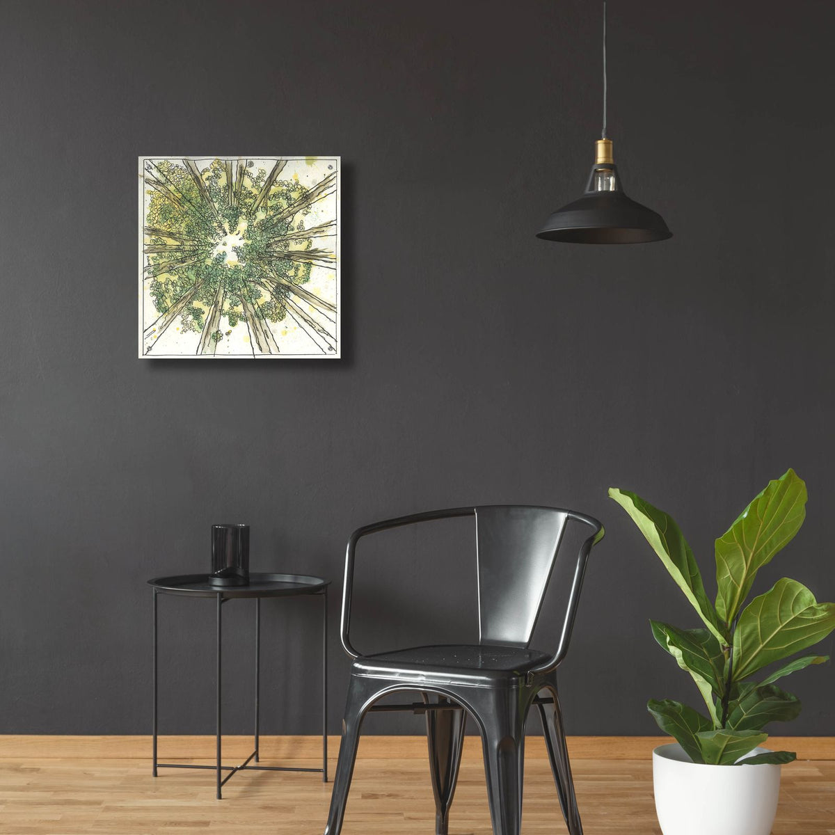 Looking Up by Anika Goodhue - 24x24 acrylic wall art in a room