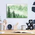Green Foggy Trees by Anika Goodhue - 16x12 acrylic wall art in a room