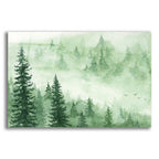 Green Foggy Trees by Anika Goodhue acrylic glass wall art
