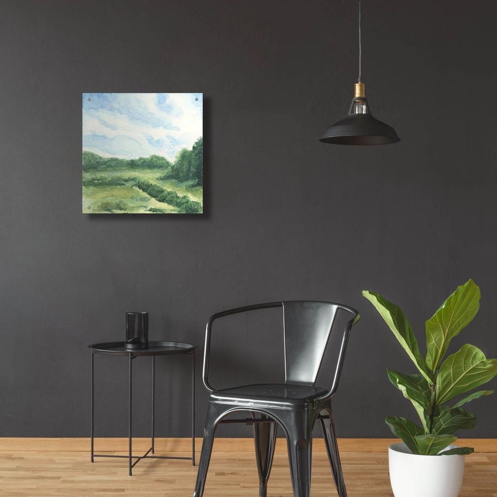 Cornell Farm Boardwalk, South Dartmouth Ma by Anika Goodhue - 24x24 acrylic wall art in a room