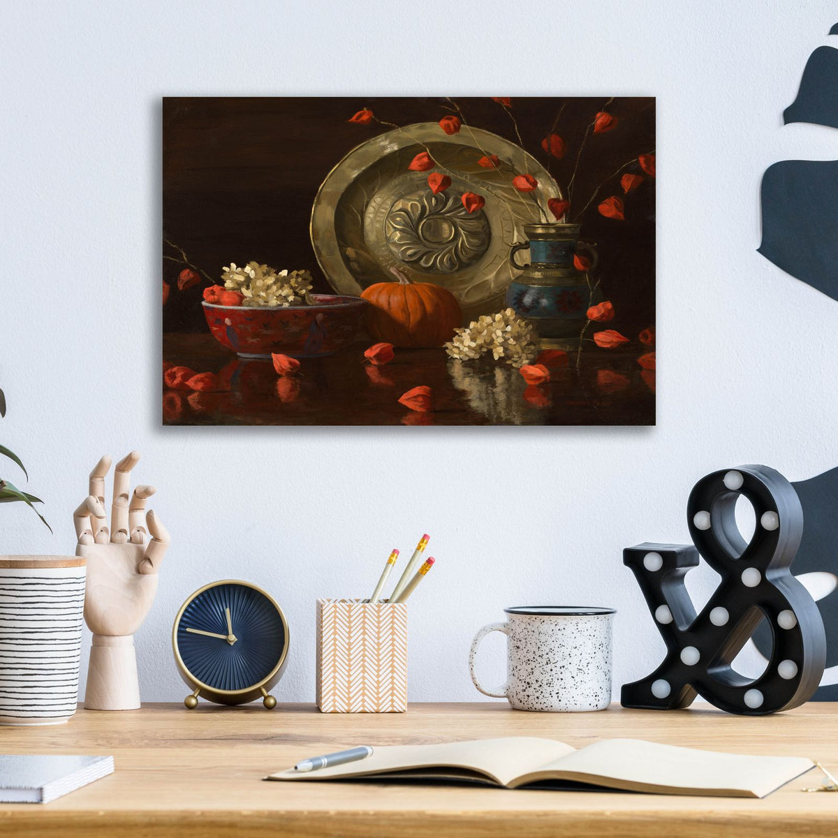 Still Life With Salver by Christopher Pierce - 16x12 acrylic wall art in a room