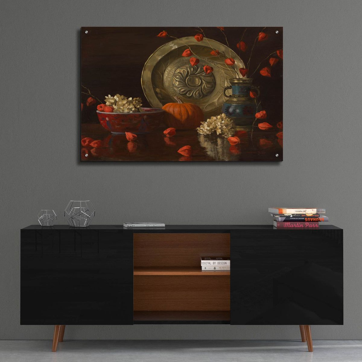 Still Life With Salver by Christopher Pierce - 36x24 acrylic wall art in a room
