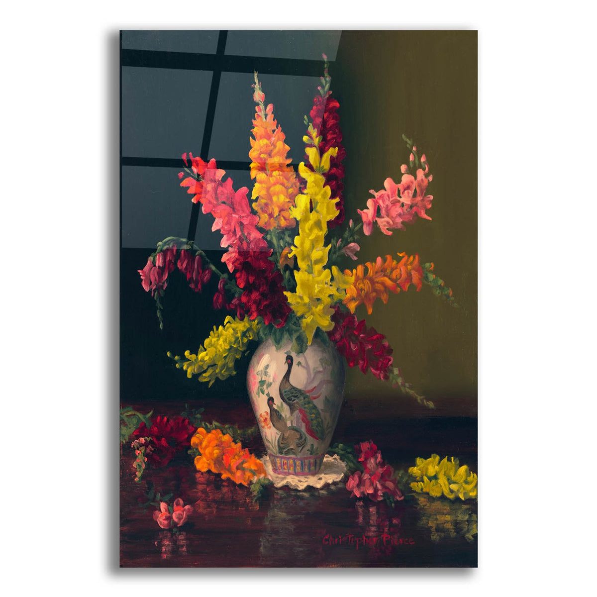 Late Summer Snapdragons by Christopher Pierce acrylic glass wall art