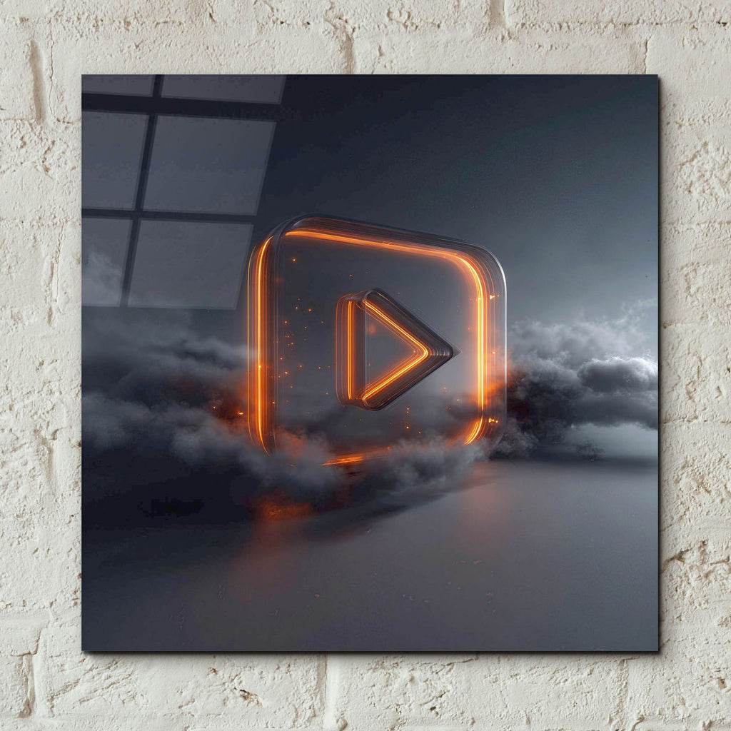 Dream Play Button by Ann Klee - 12x12 acrylic wall art in a room