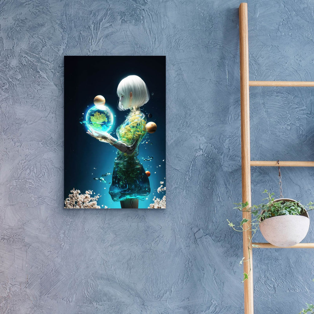 Earthy Cyborg 2 by Ann Klee - 16x24 acrylic wall art in a room