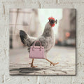 Fashionable Chicken 4 by Ann Klee - 12x12 acrylic wall art in a room
