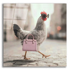 Fashionable Chicken 4 by Ann Klee acrylic glass wall art