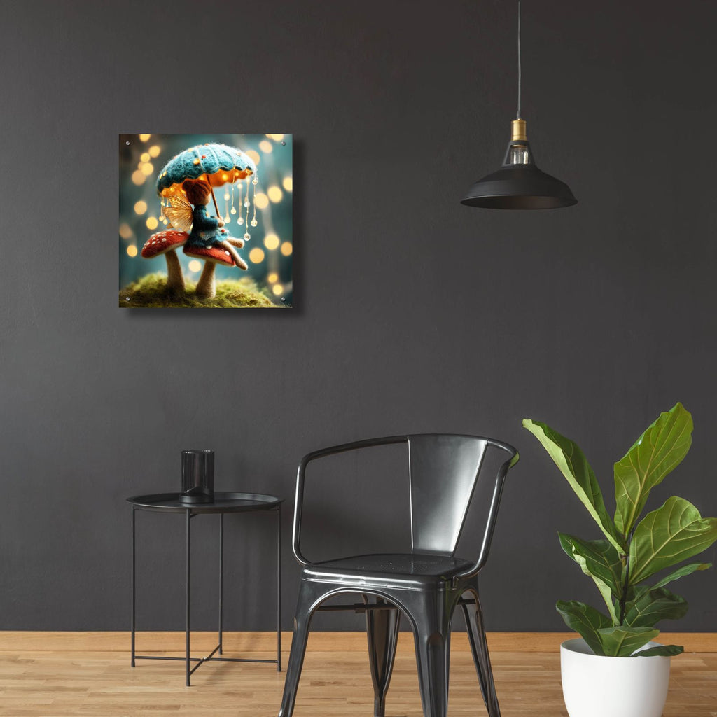Fuzzy Fairy by Ann Klee - 24x24 acrylic wall art in a room
