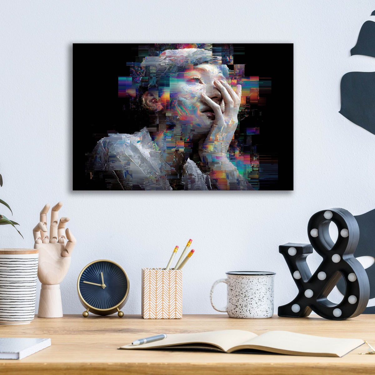 Glitchy Soul 3 by Ann Klee - 16x12 acrylic wall art in a room