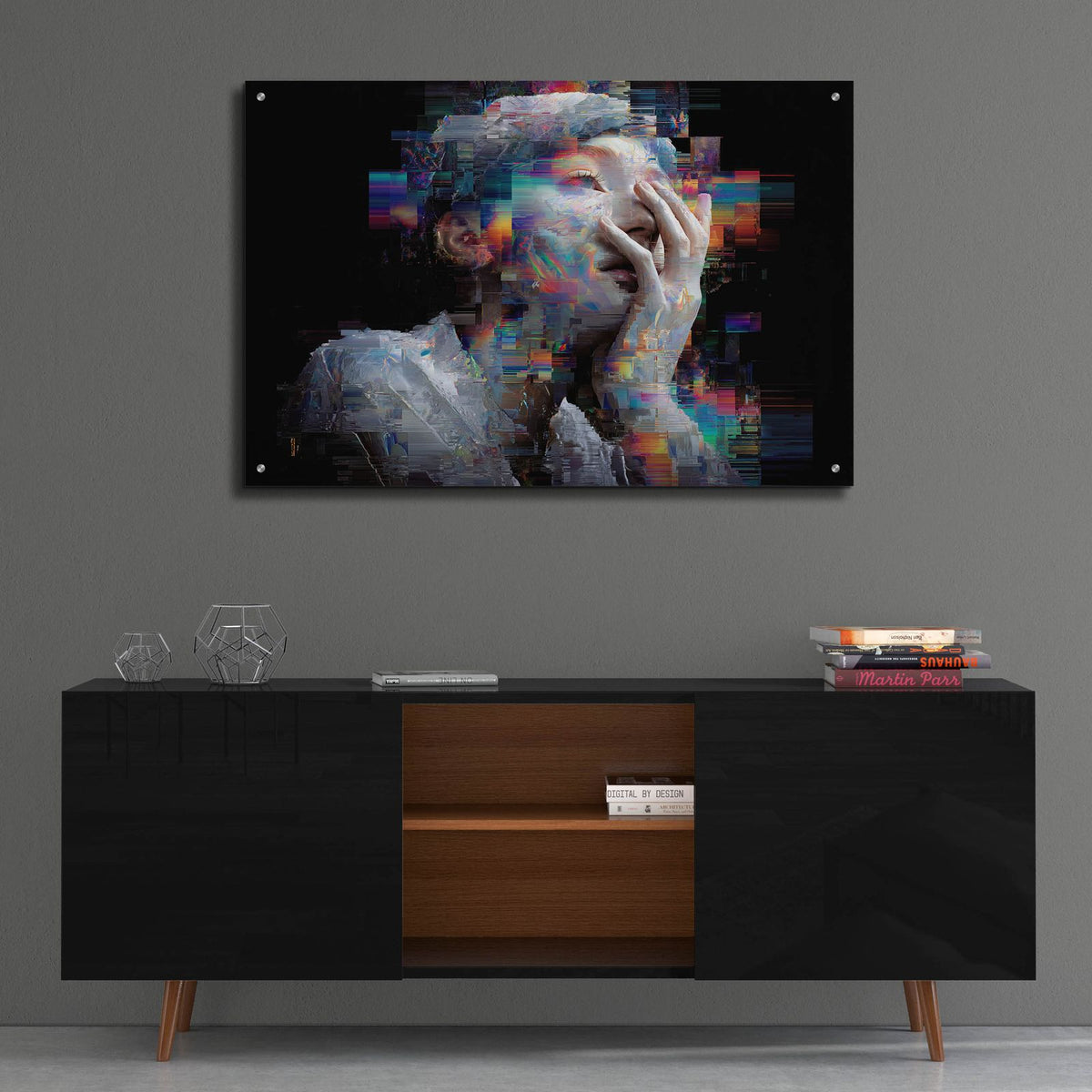 Glitchy Soul 3 by Ann Klee - 36x24 acrylic wall art in a room