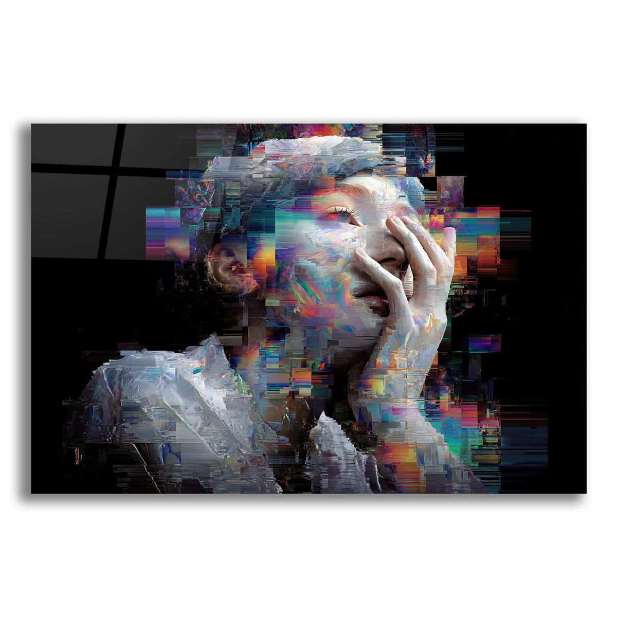 Glitchy Soul 3 by Ann Klee acrylic glass wall art