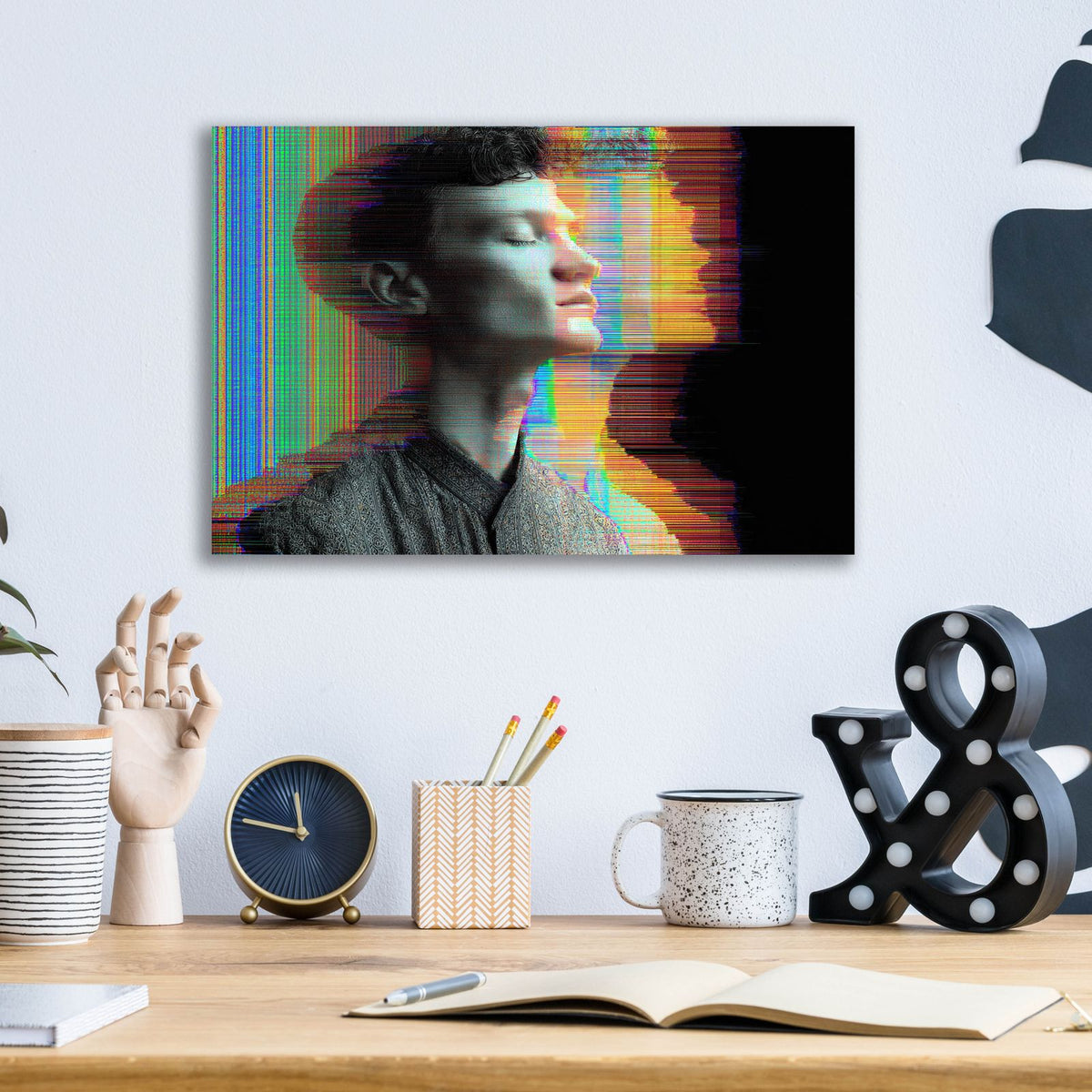 Glitchy Soul by Ann Klee - 16x12 acrylic wall art in a room