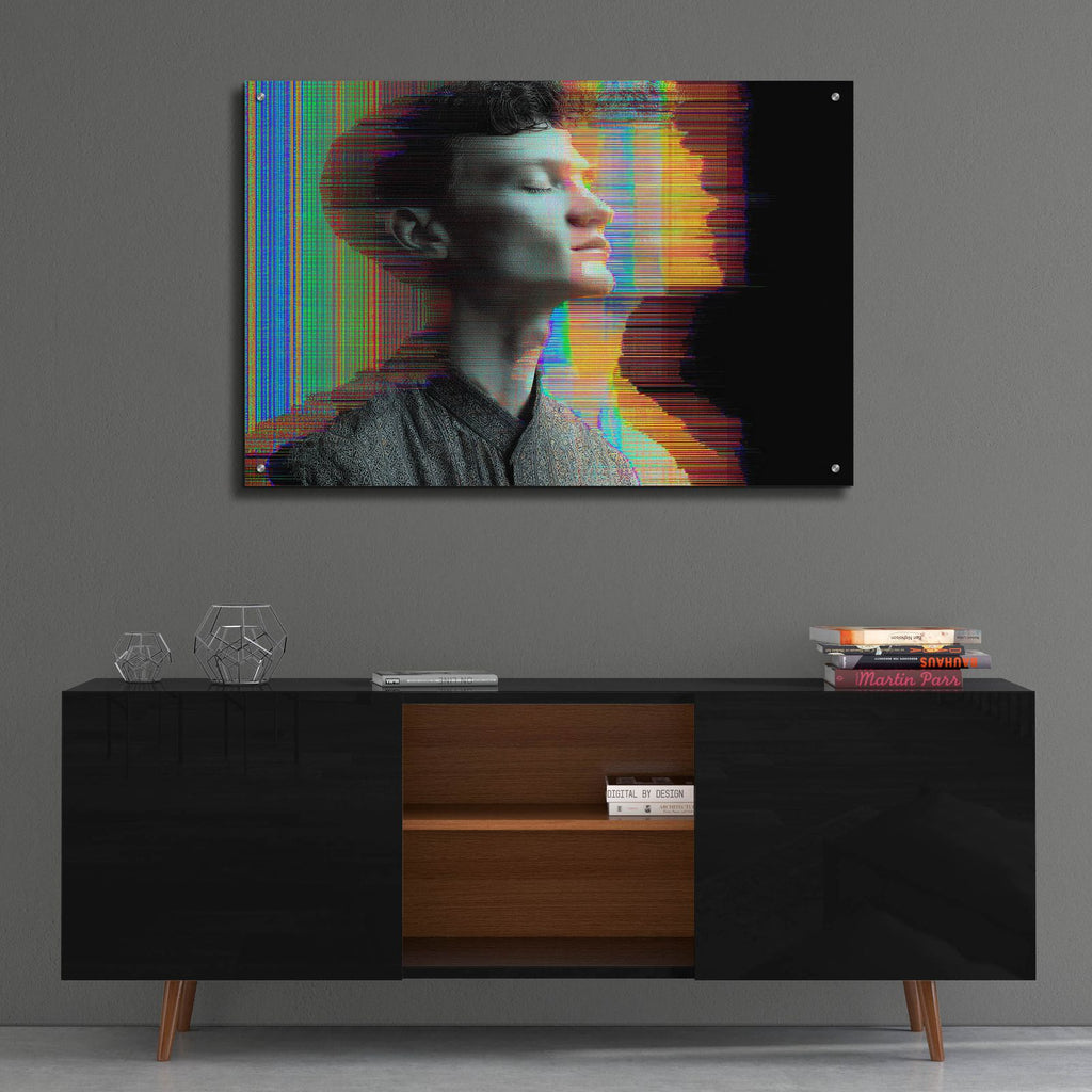 Glitchy Soul by Ann Klee - 36x24 acrylic wall art in a room