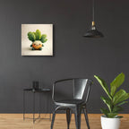 Knitted Emotional Support Lettuce by Ann Klee - 24x24 acrylic wall art in a room