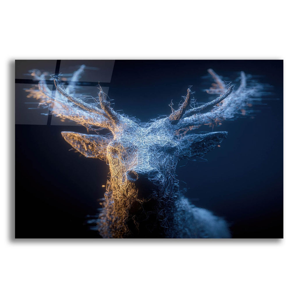 Majestic Moon Deer by Ann Klee acrylic glass wall art