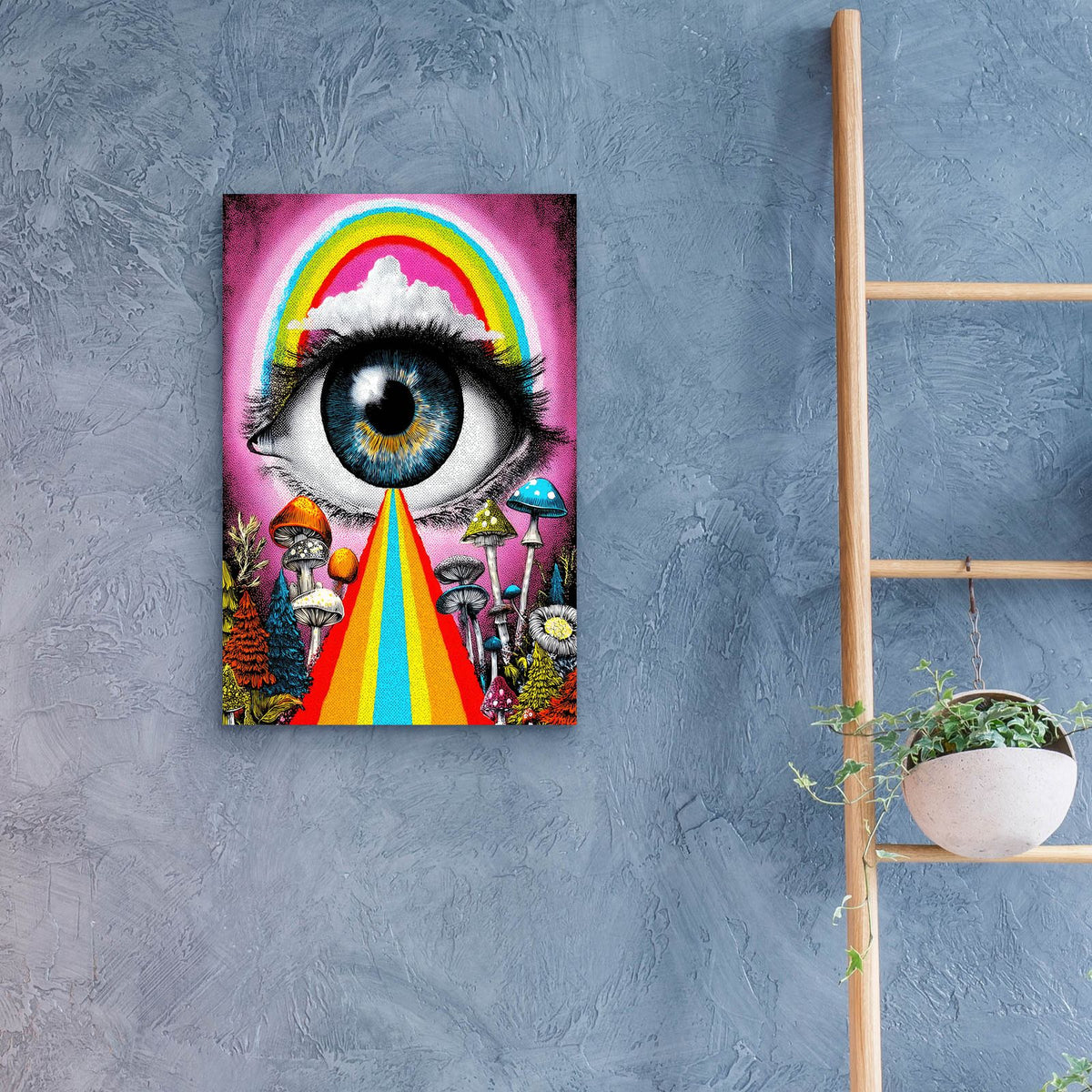 Psychedelic Culture by Ann Klee - 16x24 acrylic wall art in a room