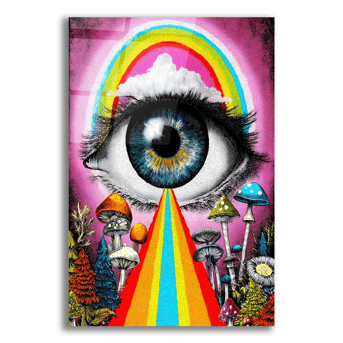 Psychedelic Culture by Ann Klee acrylic glass wall art