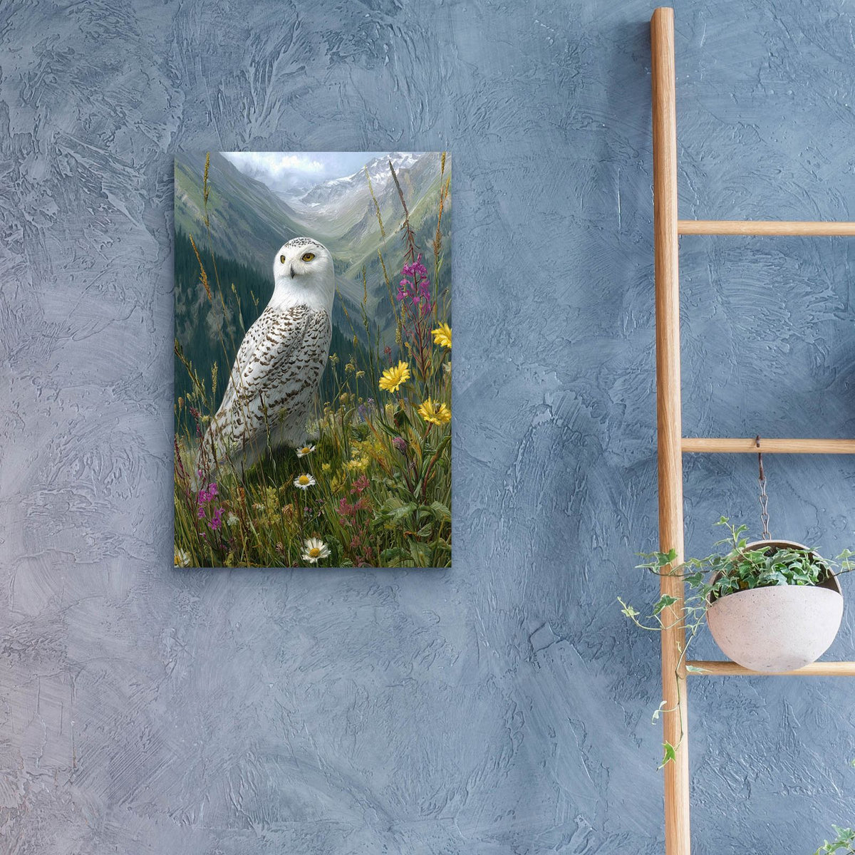 Spring Owl 2 by Ann Klee - 16x24 acrylic wall art in a room