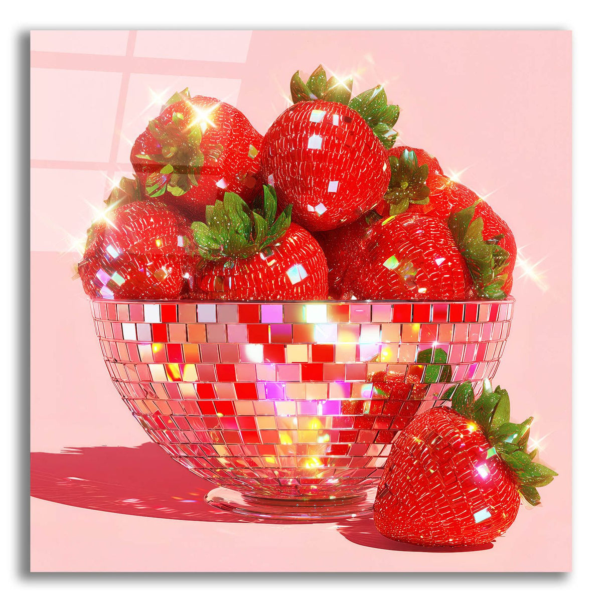 Strawberry Disco by Ann Klee acrylic glass wall art