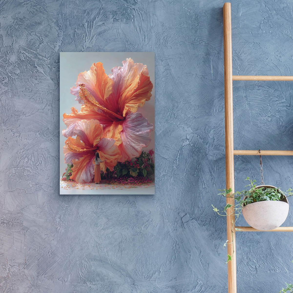 Surreal Flower Girl 2 by Ann Klee - 16x24 acrylic wall art in a room