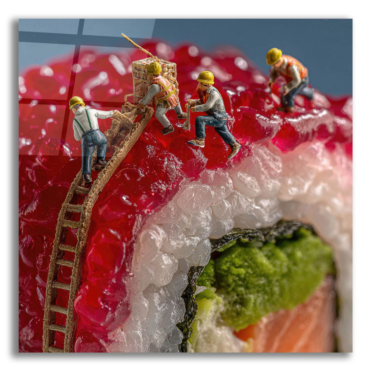Sushi Workers 2 by Ann Klee acrylic glass wall art