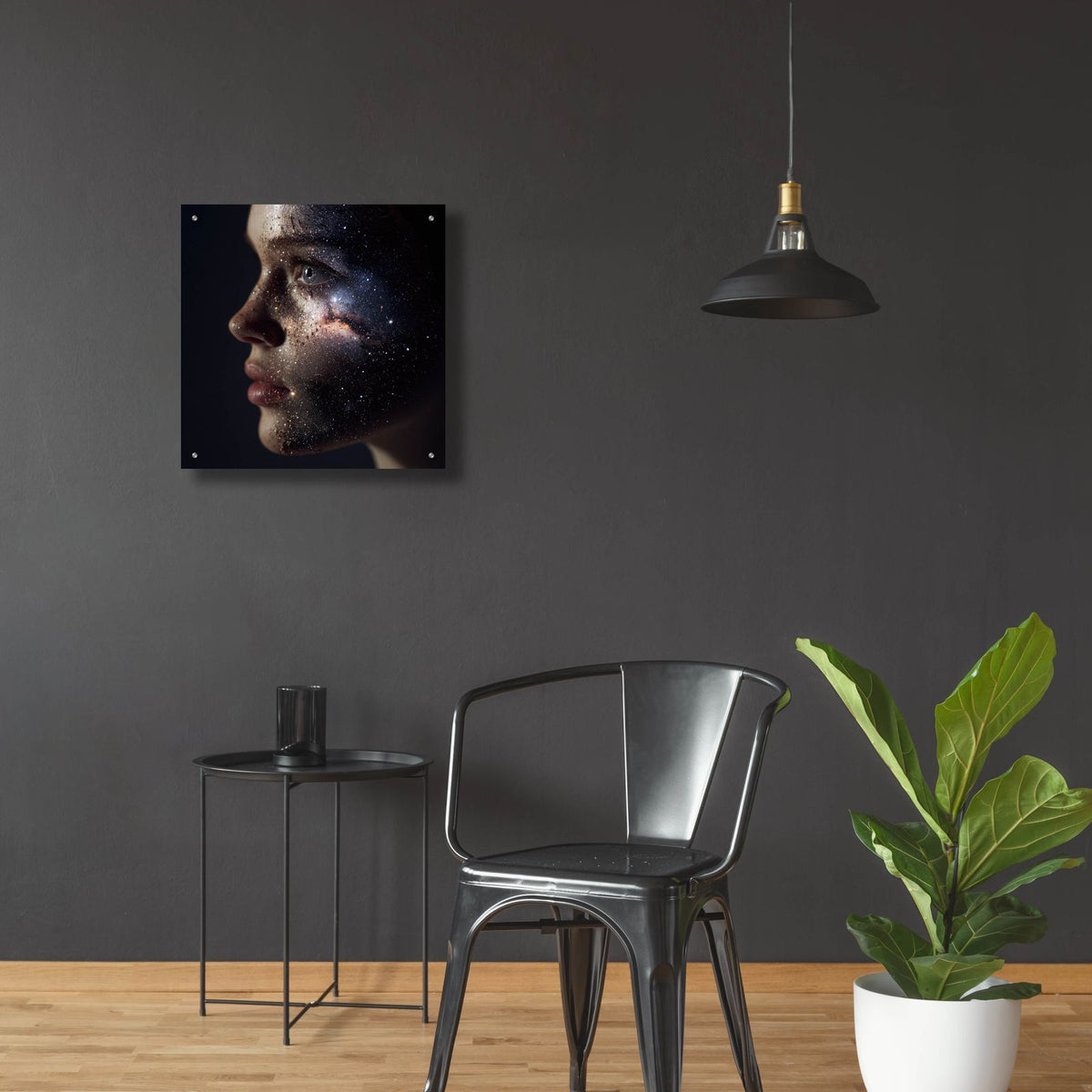Universal Mind 4 by Ann Klee - 24x24 acrylic wall art in a room
