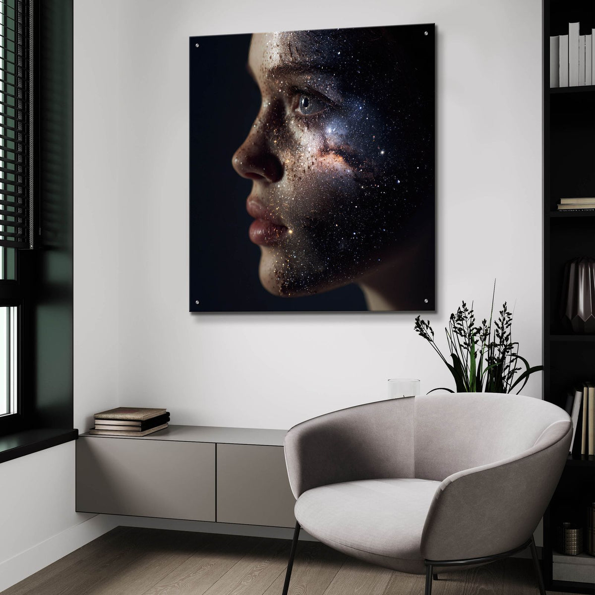 Universal Mind 4 by Ann Klee - 36x36 acrylic wall art in a room