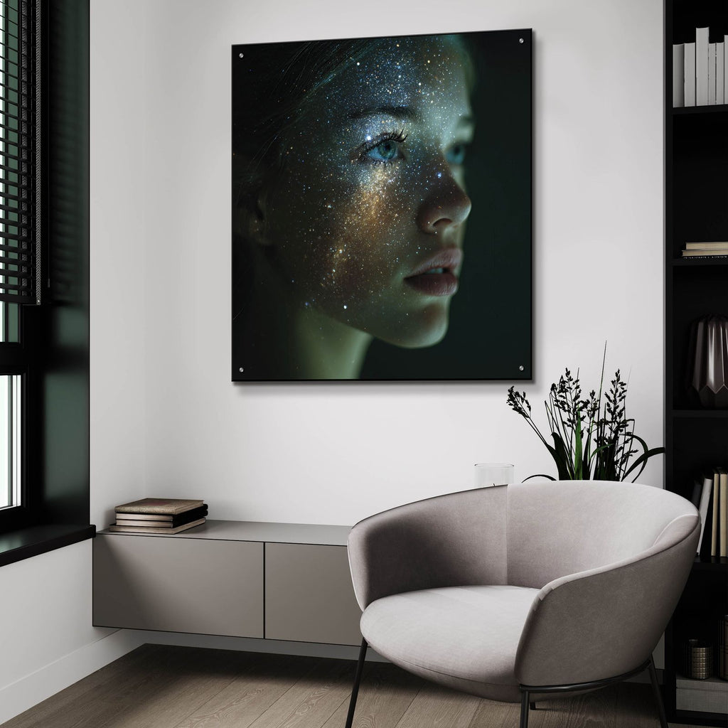 Universal Mind by Ann Klee - 36x36 acrylic wall art in a room