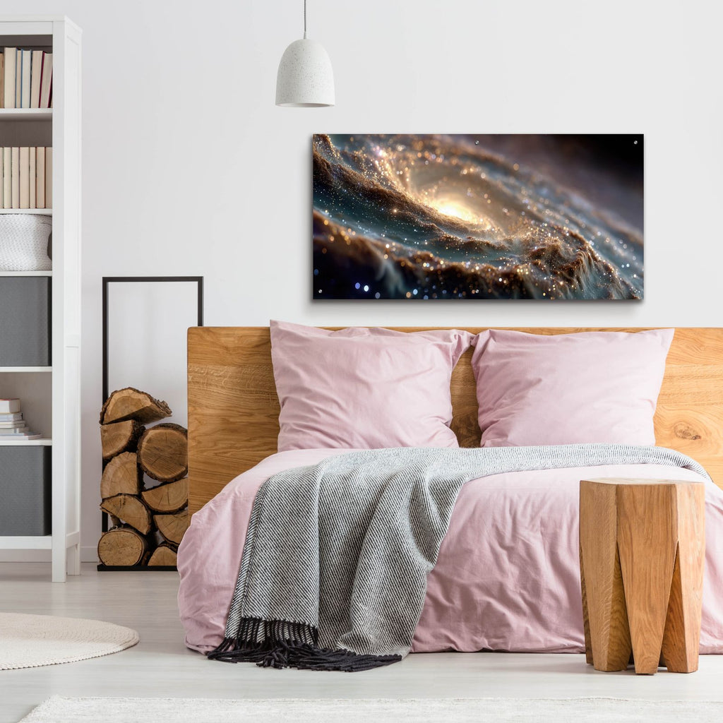 Universe Origin by Ann Klee - 48x24 acrylic wall art in a room