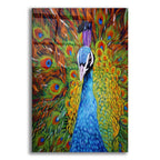 Colorful Peacock by Rey Klimt acrylic glass wall art