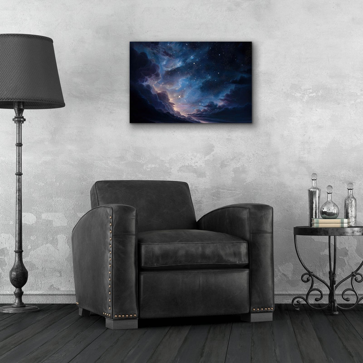 Cosmic Clouds by Ann Klee - 24x16 acrylic wall art in a room