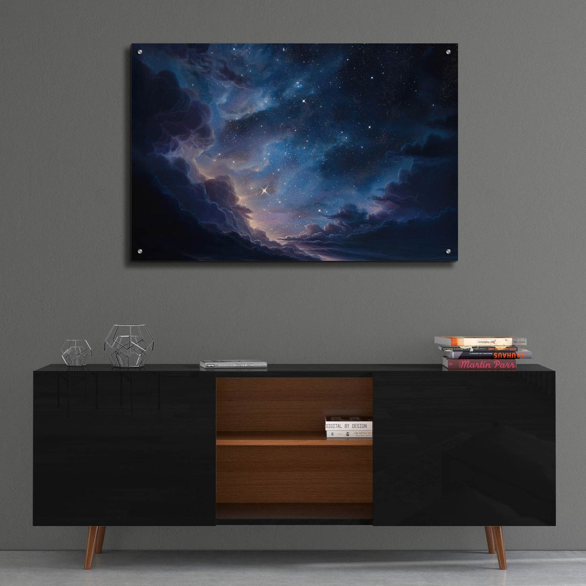 Cosmic Clouds by Ann Klee - 36x24 acrylic wall art in a room