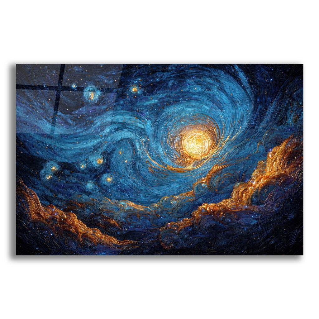 Cosmic Starry Night by Ann Klee acrylic glass wall art