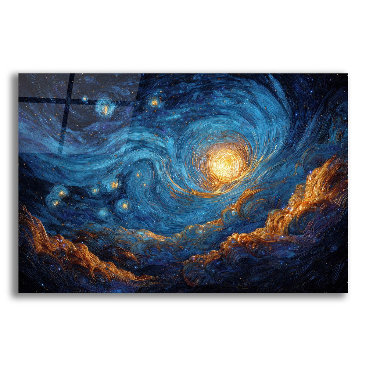 Cosmic Starry Night by Ann Klee acrylic glass wall art