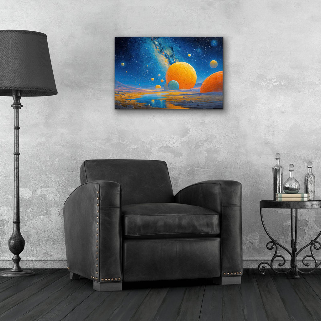 Universe Glow 2 by Ann Klee - 24x16 acrylic wall art in a room