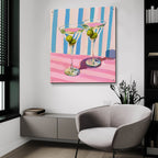 Dry Martini Pop 2 by Ann Klee - 36x36 acrylic wall art in a room