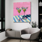Dry Martini Pop by Ann Klee - 36x36 acrylic wall art in a room