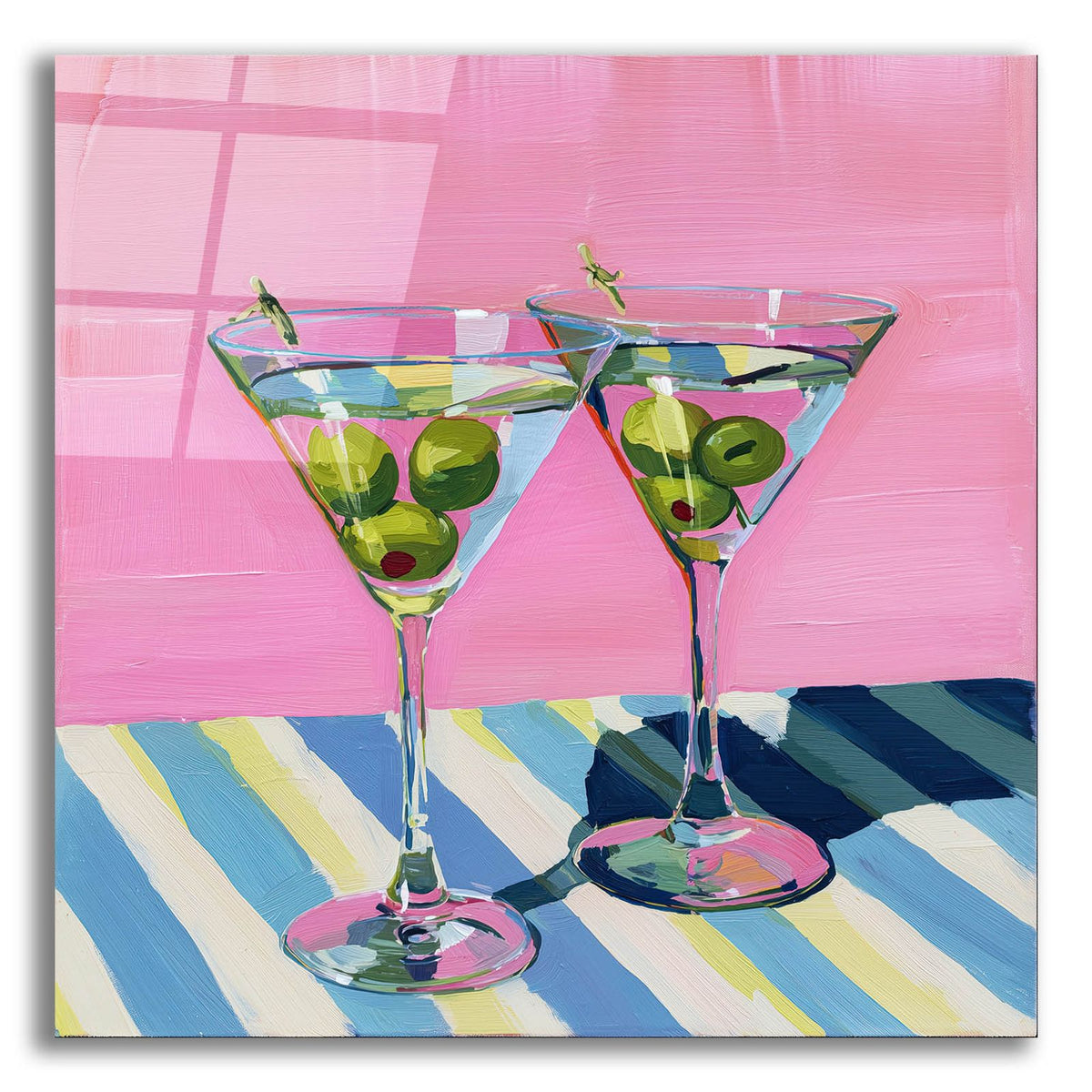 Dry Martini Pop by Ann Klee acrylic glass wall art