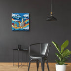 Paper Cut Chicago 2 by Ann Klee - 24x24 acrylic wall art in a room