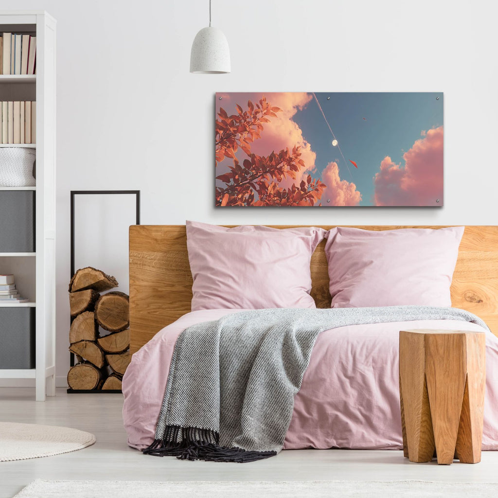 Autum Moon by Ann Klee - 48x24 acrylic wall art in a room