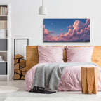 Cotton Sky 3 by Ann Klee - 48x24 acrylic wall art in a room